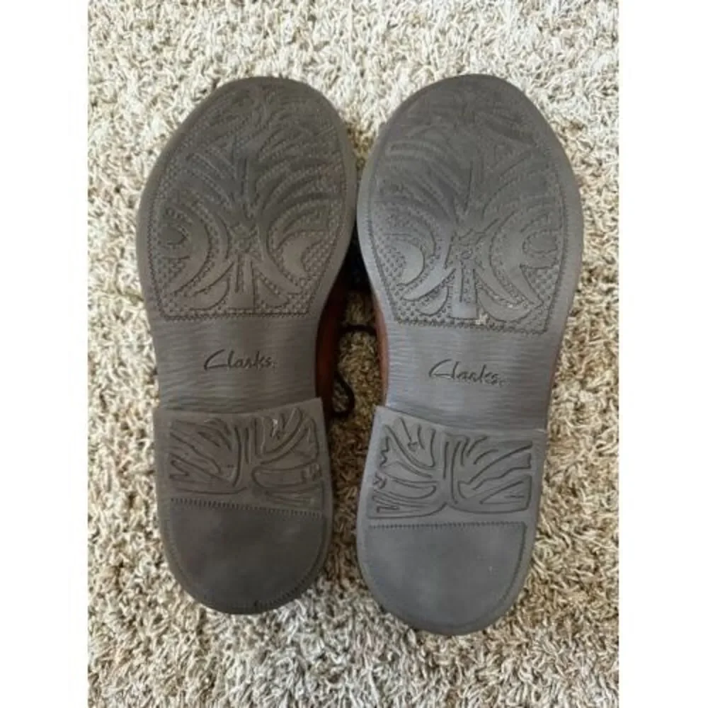 Clarks Mens Cushion Ortholite Oxford Dress‎ Shoes Size 10